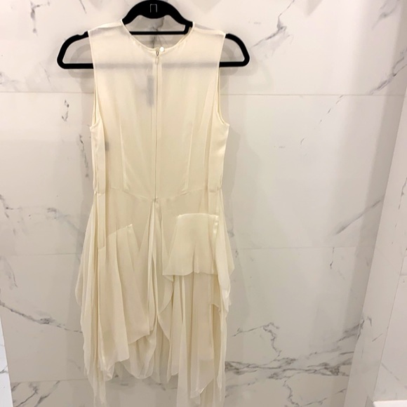 New Ivory silk chiffon Morgane LeFay Ruslan dress - Picture 2 of 7